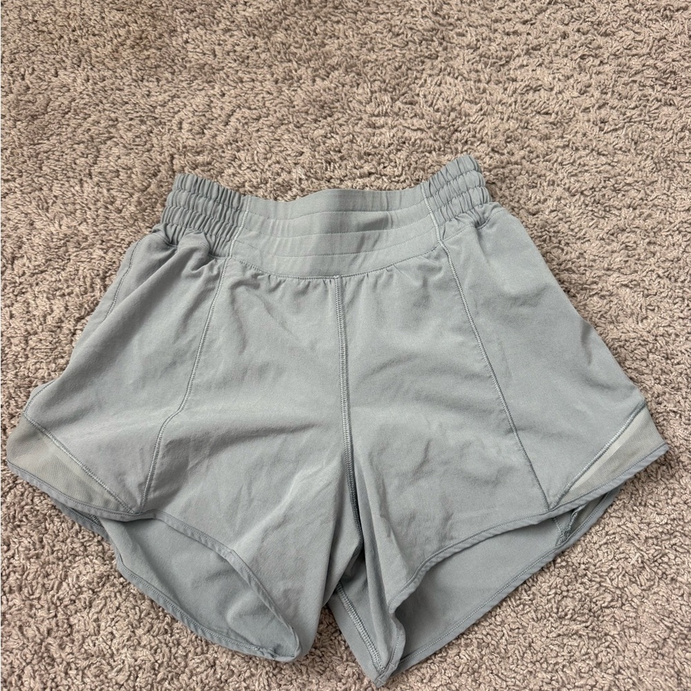 Lululemon Athletica Gray Athletic Shorts Lightweight Moisture-Wicking